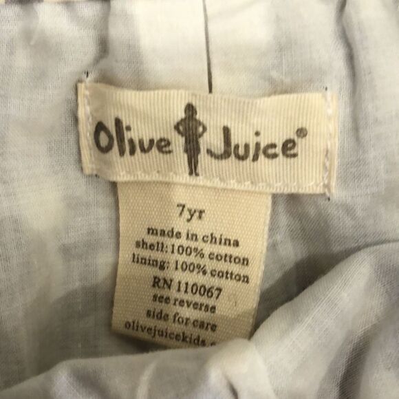 Olive Juice Gray and White Checkered Skirt, Girls 7 - Picture 3 of 3